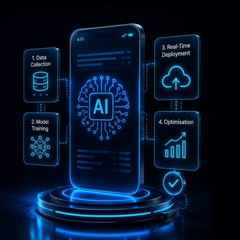 How AI-Powered App Development Works: From Data Collection and Model Training to Real-Time Deployment and Optimisation